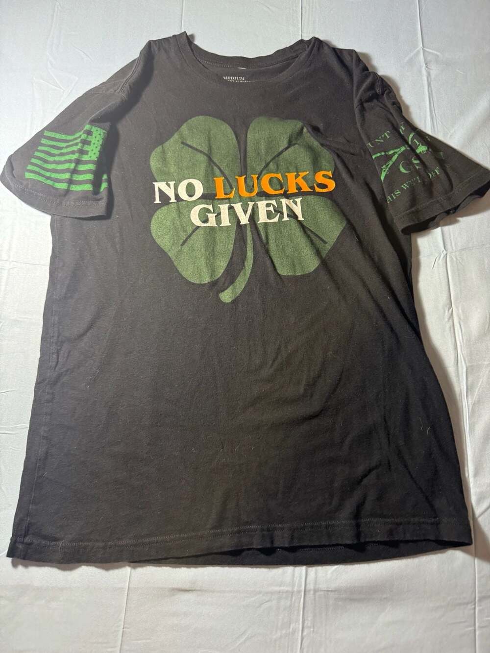 Grunt Style 'No Lucks Given' St. Patrick's Day Graphic T-Shirt